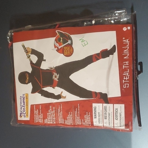 California Costumes Stealth Ninja Sz. L (10-12) - Picture 1 of 4